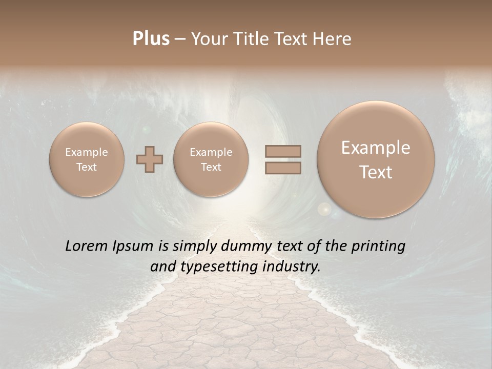 Wave Crack Water PowerPoint Template