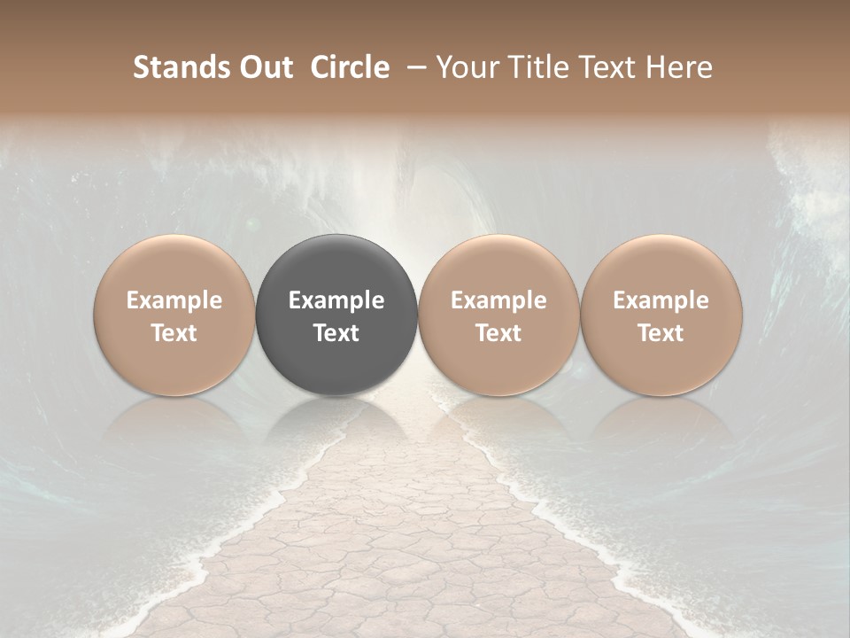 Wave Crack Water PowerPoint Template