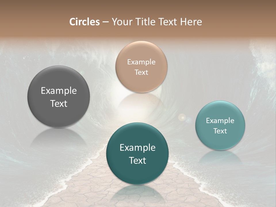 Wave Crack Water PowerPoint Template