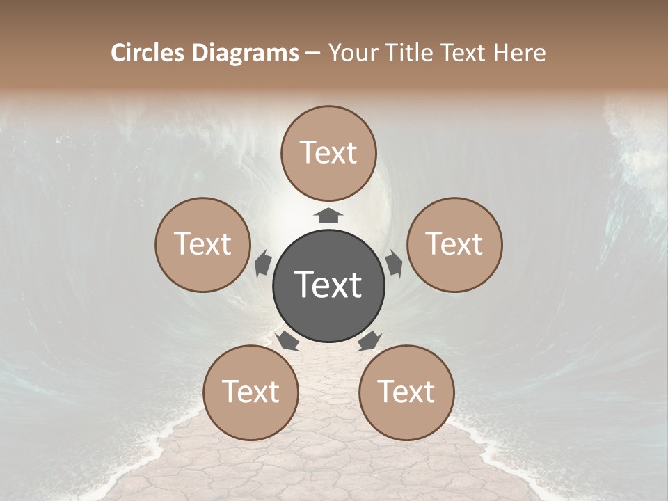 Wave Crack Water PowerPoint Template