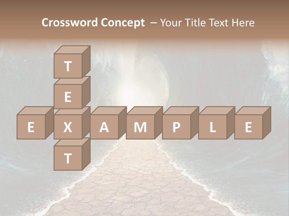 Wave Crack Water PowerPoint Template