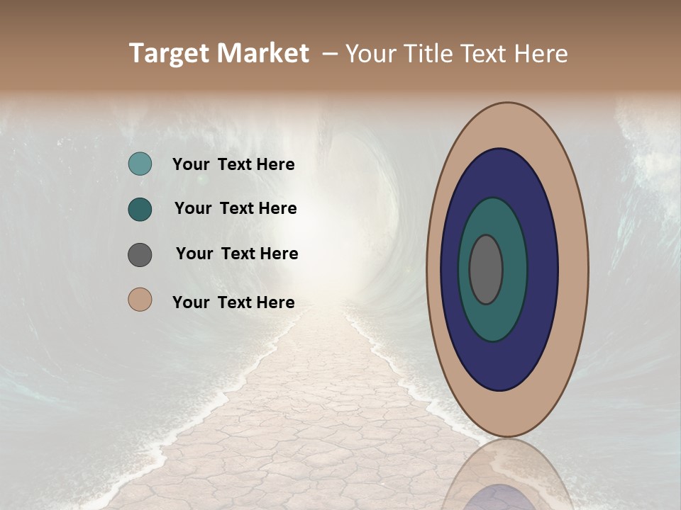 Wave Crack Water PowerPoint Template