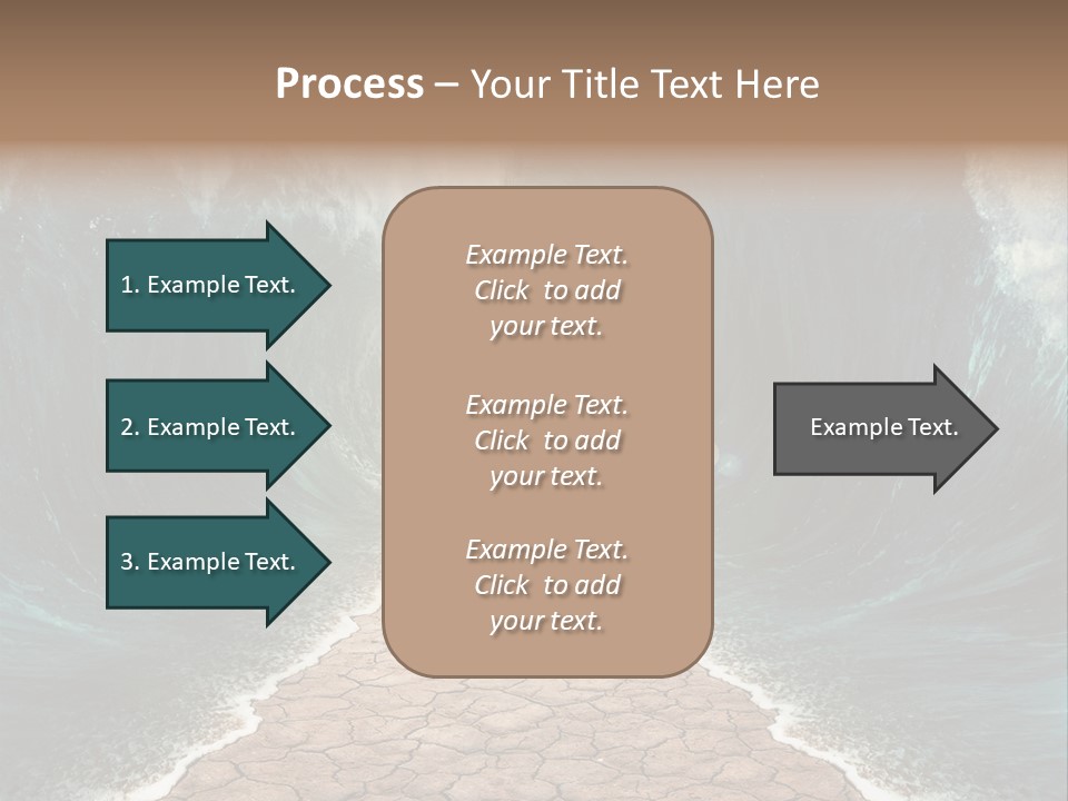 Wave Crack Water PowerPoint Template
