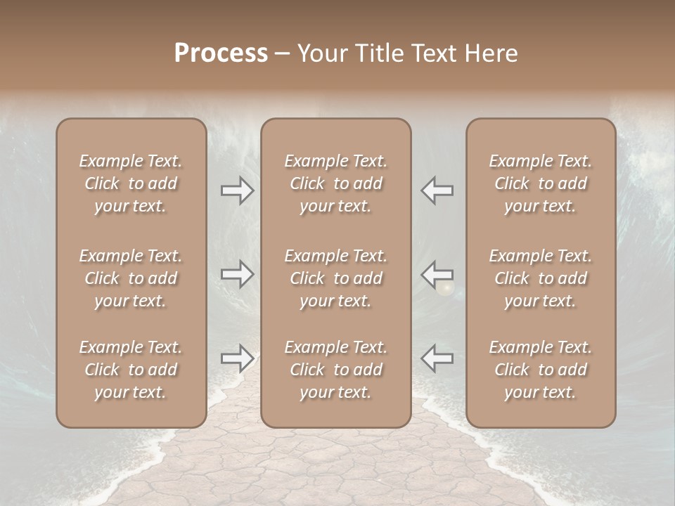 Wave Crack Water PowerPoint Template