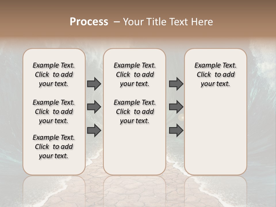 Wave Crack Water PowerPoint Template