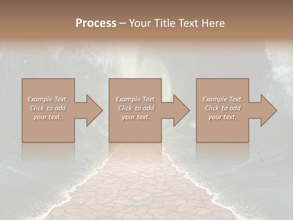 Wave Crack Water PowerPoint Template