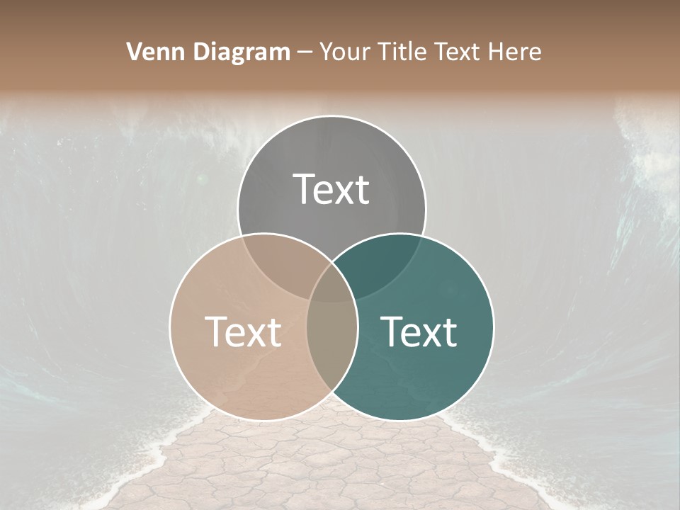 Wave Crack Water PowerPoint Template