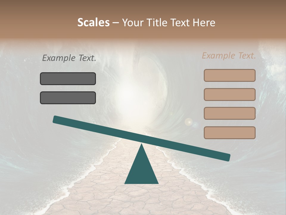 Wave Crack Water PowerPoint Template