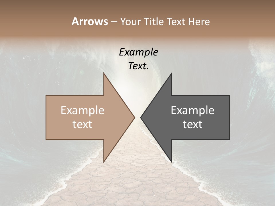 Wave Crack Water PowerPoint Template