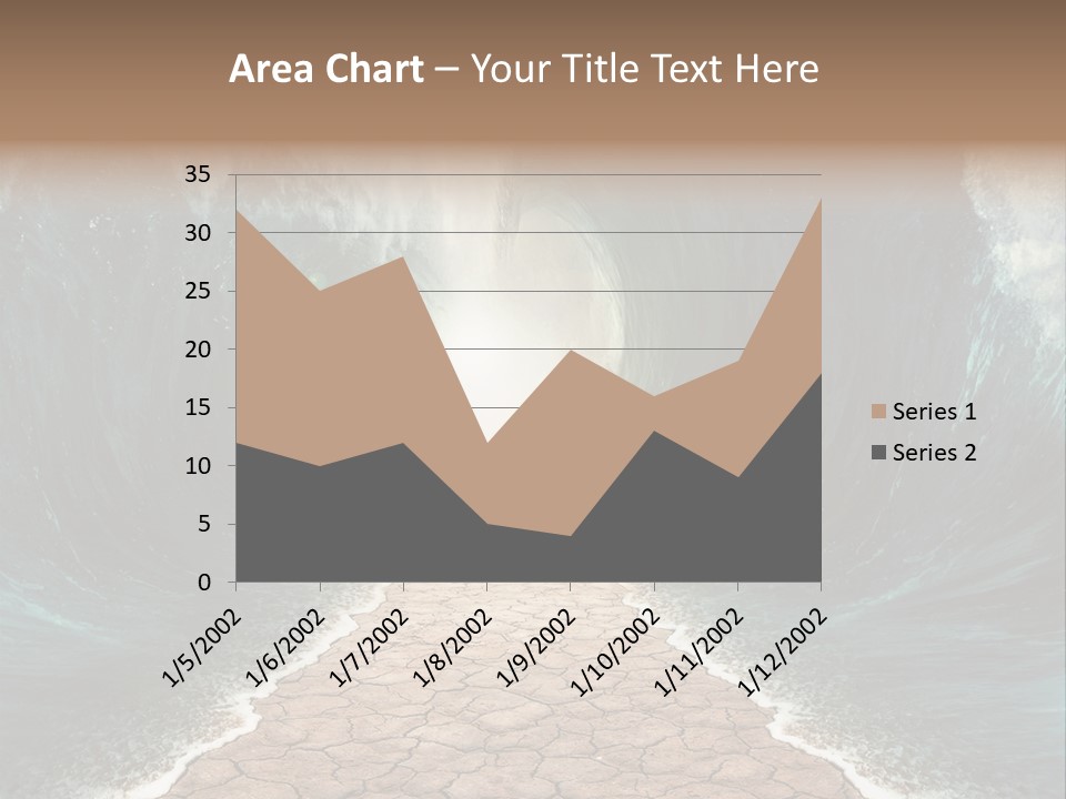 Wave Crack Water PowerPoint Template