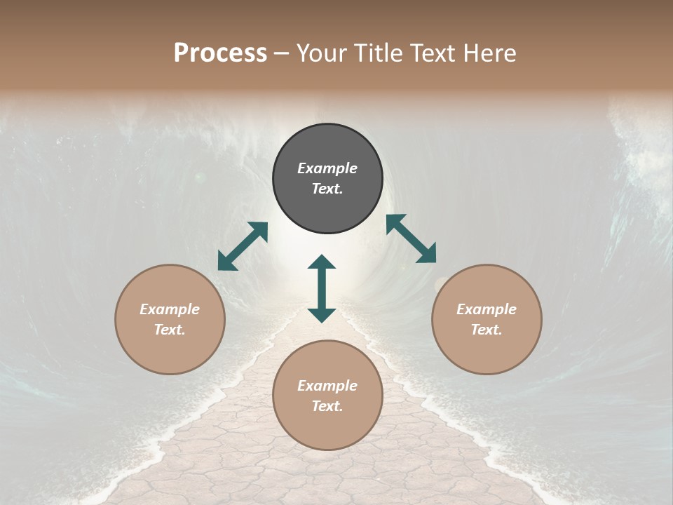 Wave Crack Water PowerPoint Template