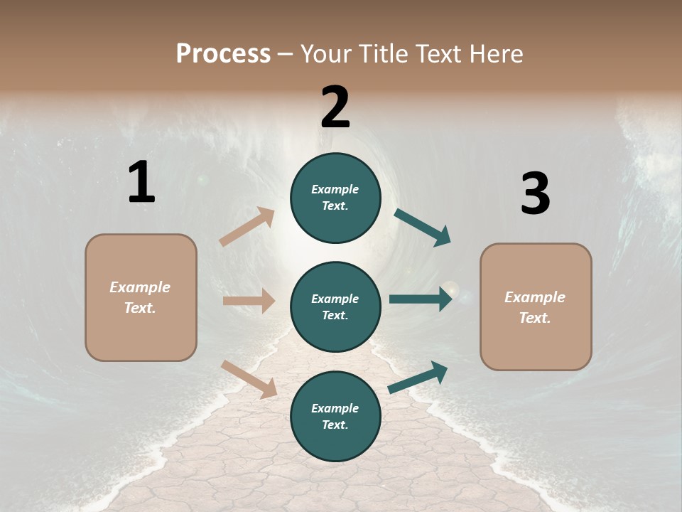 Wave Crack Water PowerPoint Template