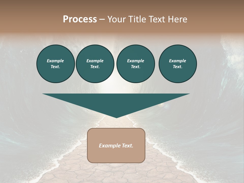 Wave Crack Water PowerPoint Template