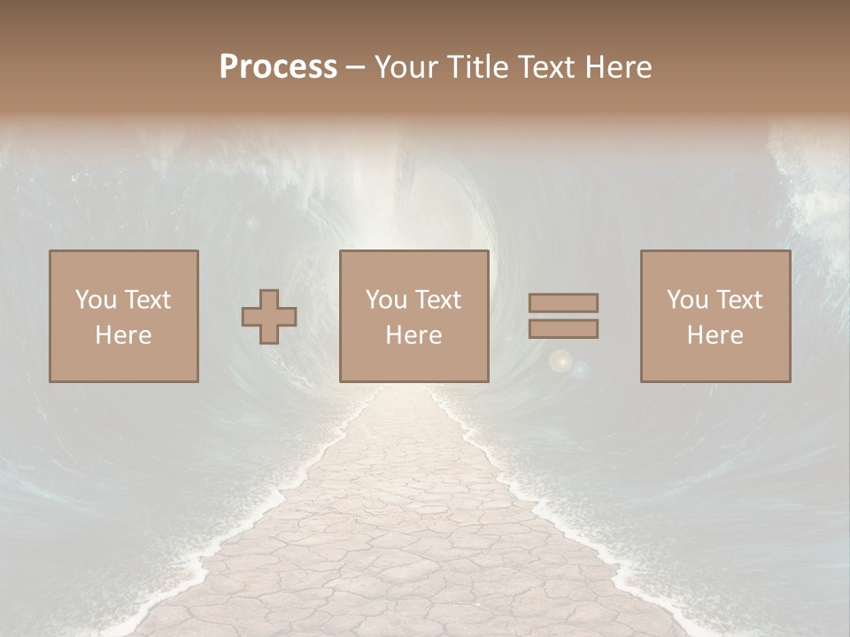 Wave Crack Water PowerPoint Template
