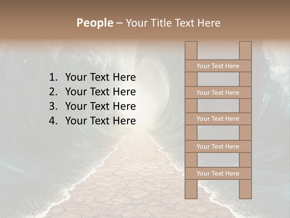 Wave Crack Water PowerPoint Template