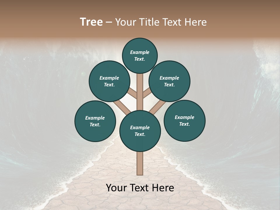 Wave Crack Water PowerPoint Template