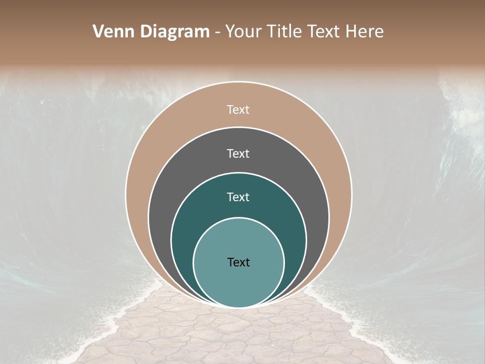 Wave Crack Water PowerPoint Template
