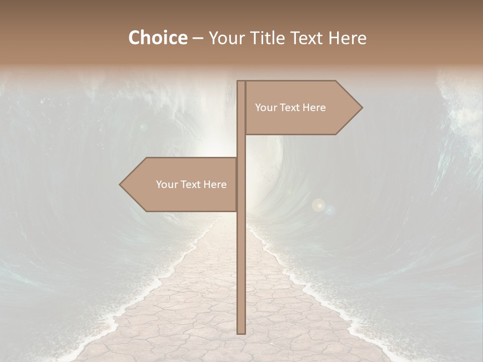 Wave Crack Water PowerPoint Template