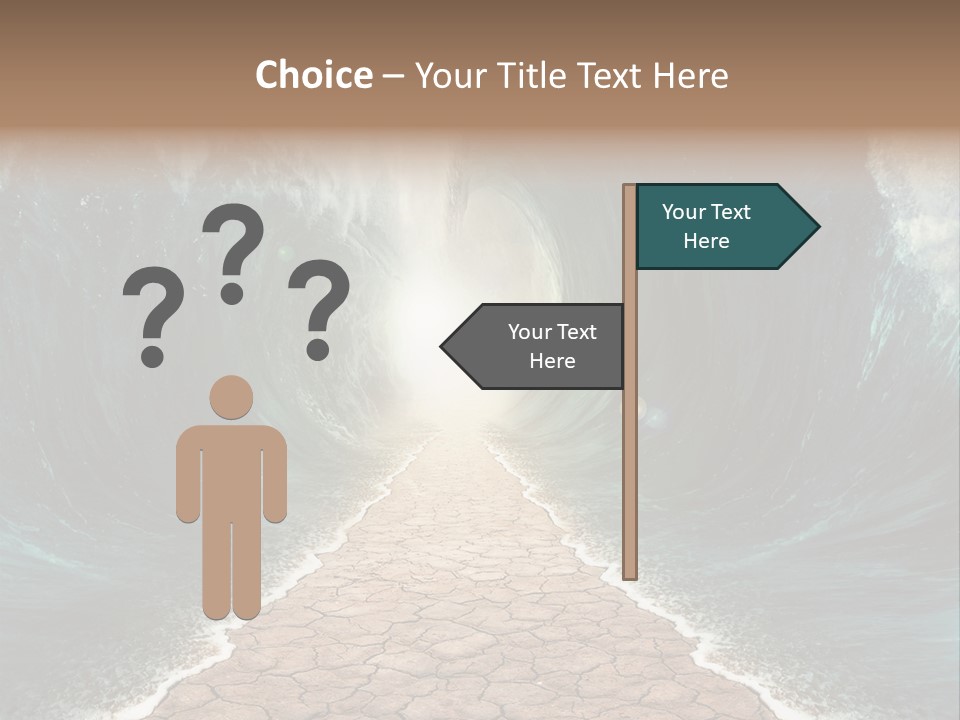 Wave Crack Water PowerPoint Template