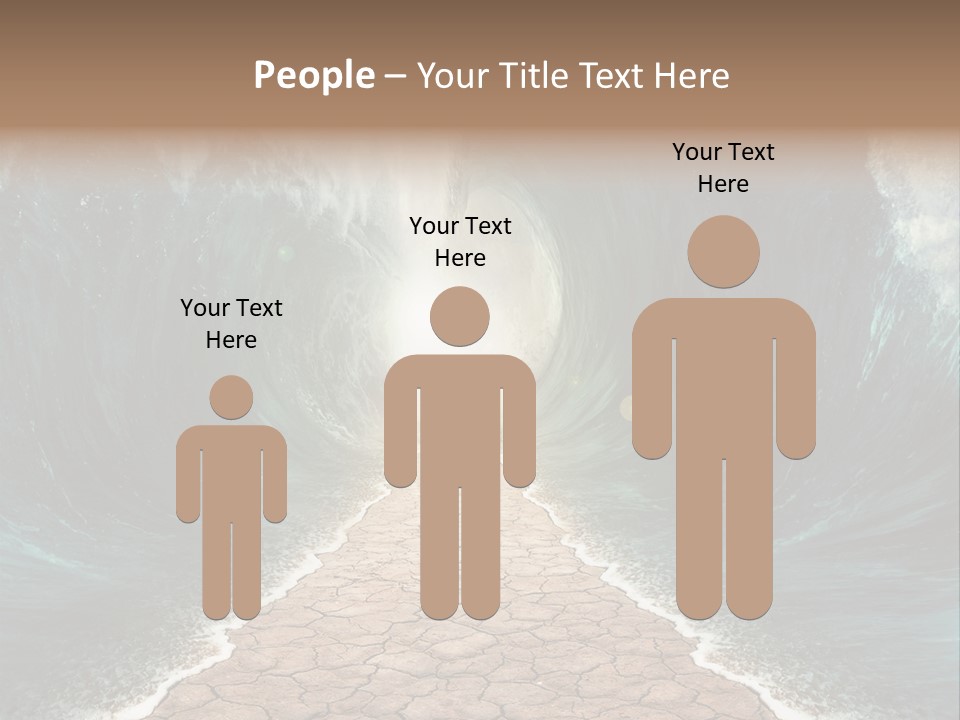 Wave Crack Water PowerPoint Template