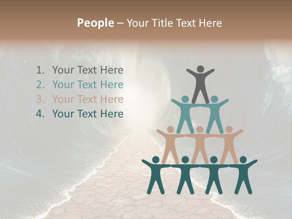 Wave Crack Water PowerPoint Template
