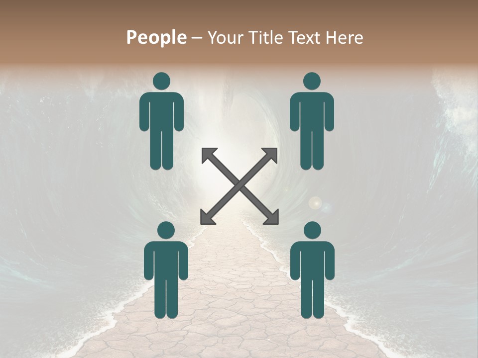 Wave Crack Water PowerPoint Template