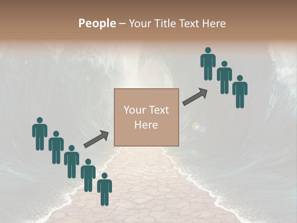 Wave Crack Water PowerPoint Template