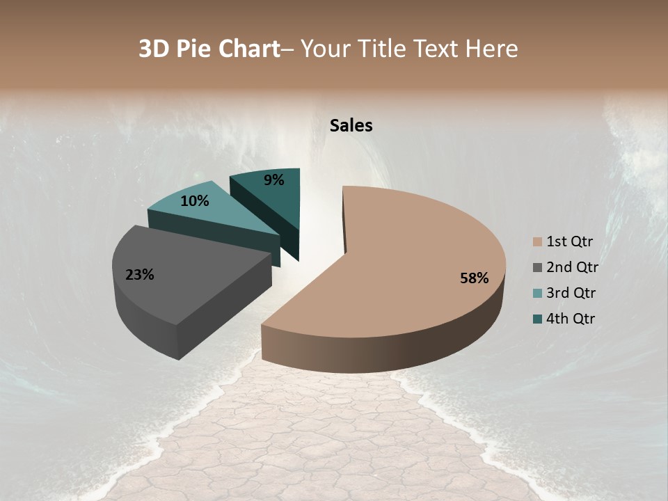 Wave Crack Water PowerPoint Template