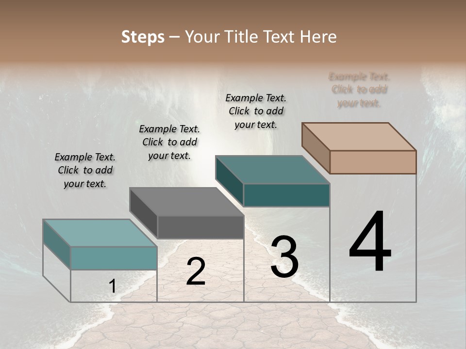 Wave Crack Water PowerPoint Template
