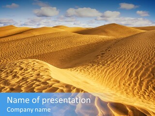 Wave Holiday Lonely PowerPoint Template