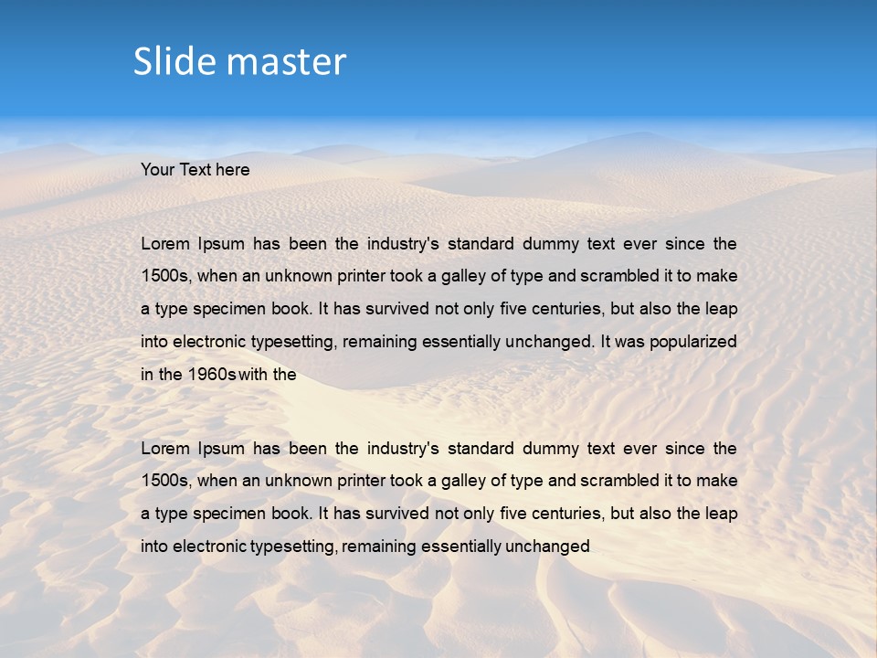 Wave Holiday Lonely PowerPoint Template