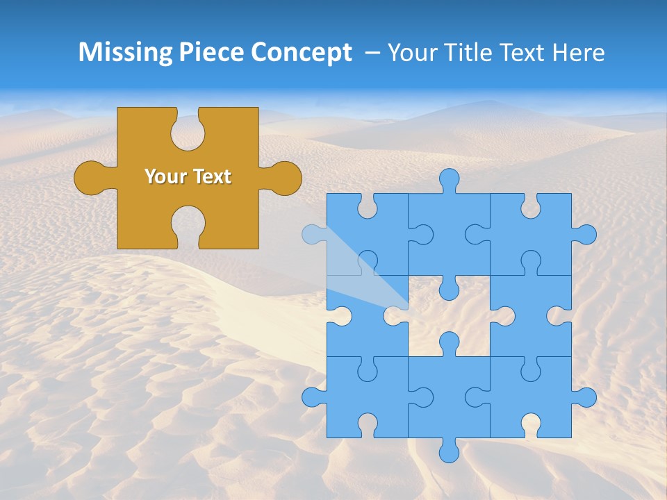 Wave Holiday Lonely PowerPoint Template