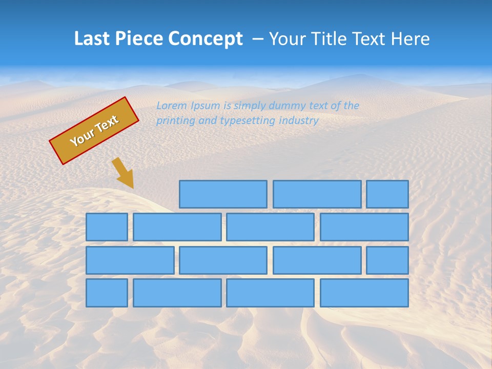 Wave Holiday Lonely PowerPoint Template