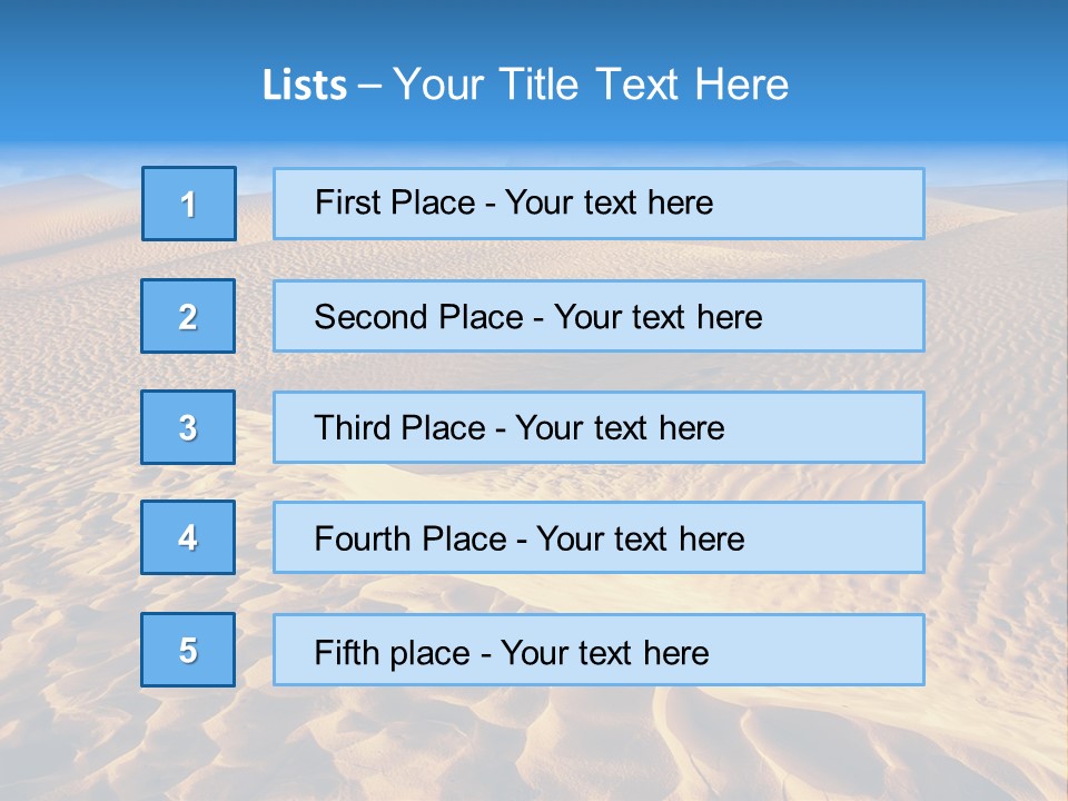 Wave Holiday Lonely PowerPoint Template