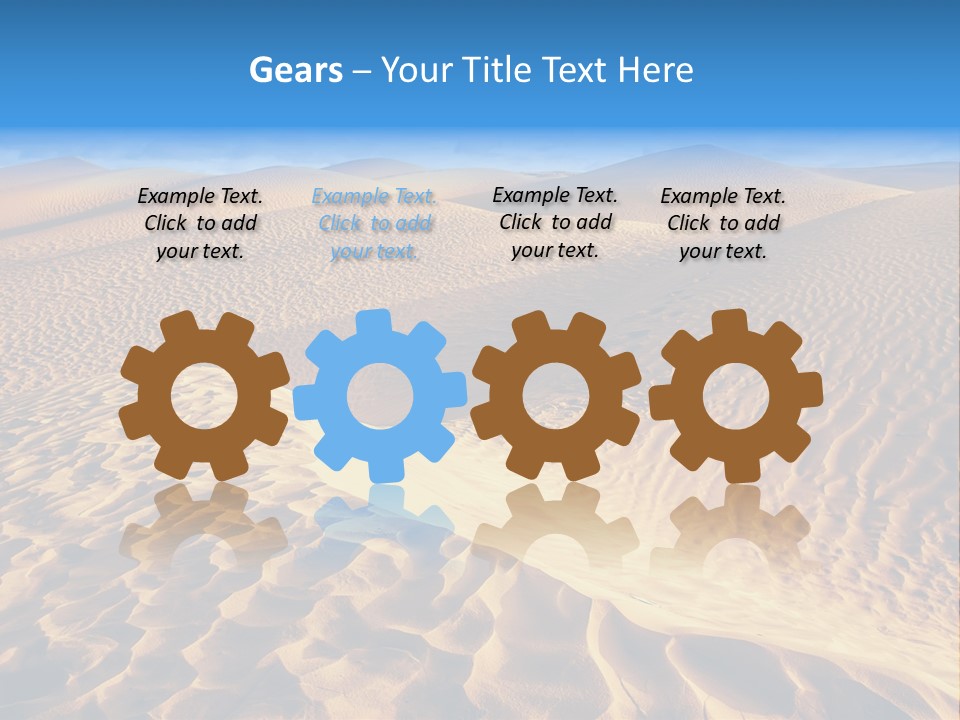 Wave Holiday Lonely PowerPoint Template