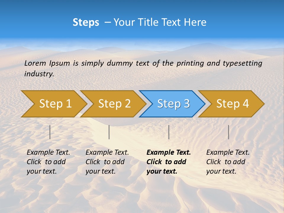 Wave Holiday Lonely PowerPoint Template