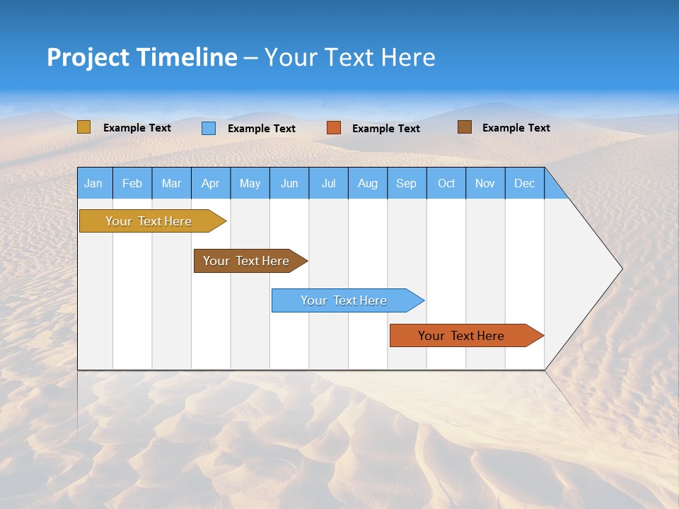 Wave Holiday Lonely PowerPoint Template