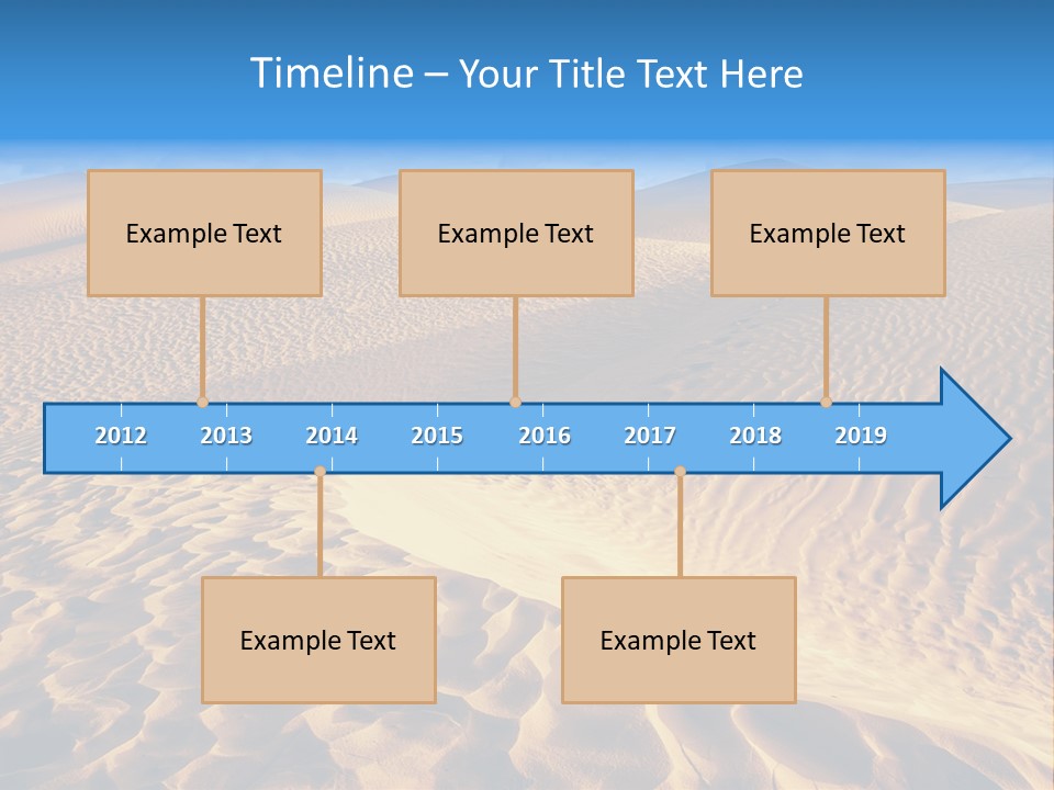Wave Holiday Lonely PowerPoint Template