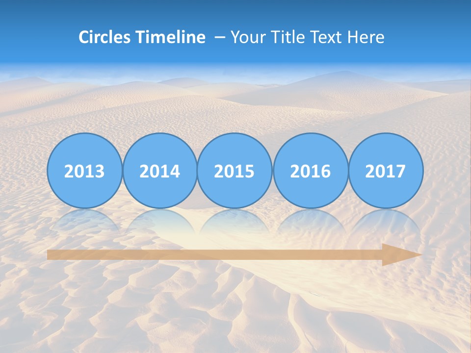 Wave Holiday Lonely PowerPoint Template