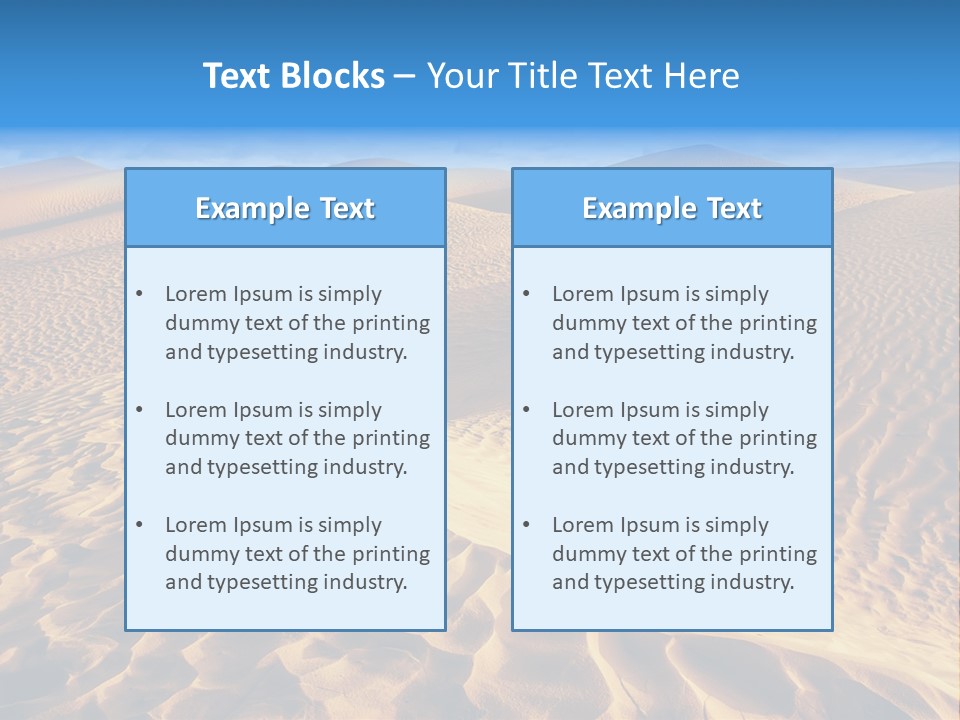 Wave Holiday Lonely PowerPoint Template