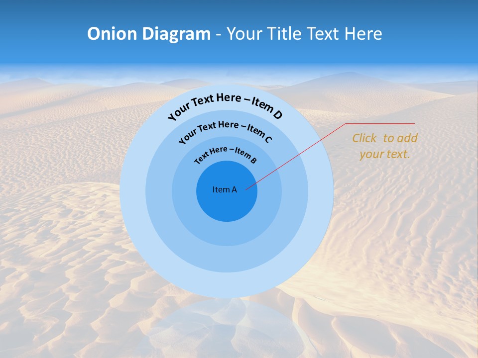 Wave Holiday Lonely PowerPoint Template