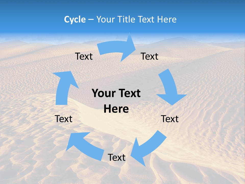 Wave Holiday Lonely PowerPoint Template