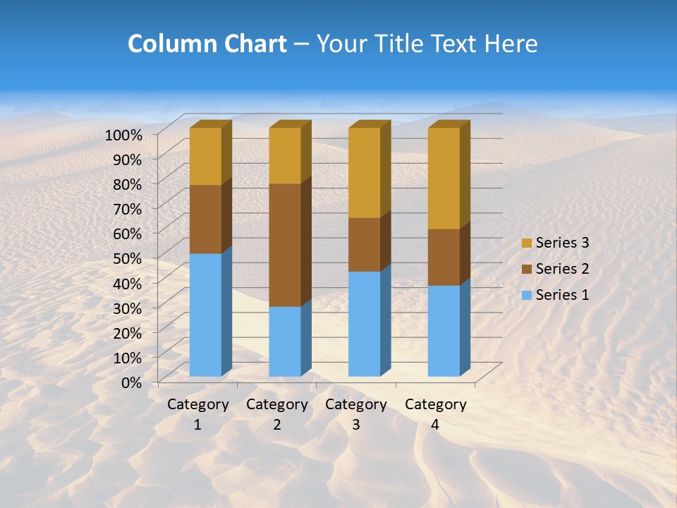 Wave Holiday Lonely PowerPoint Template