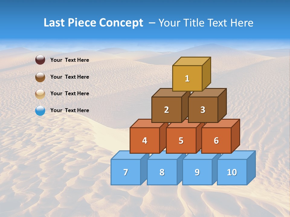 Wave Holiday Lonely PowerPoint Template