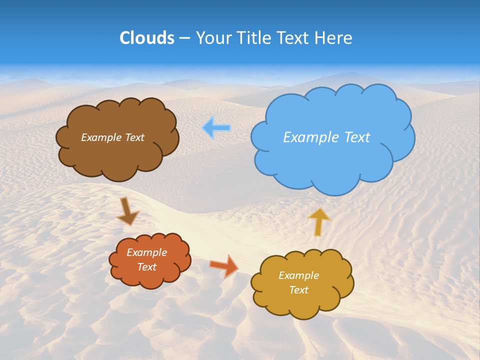 Wave Holiday Lonely PowerPoint Template