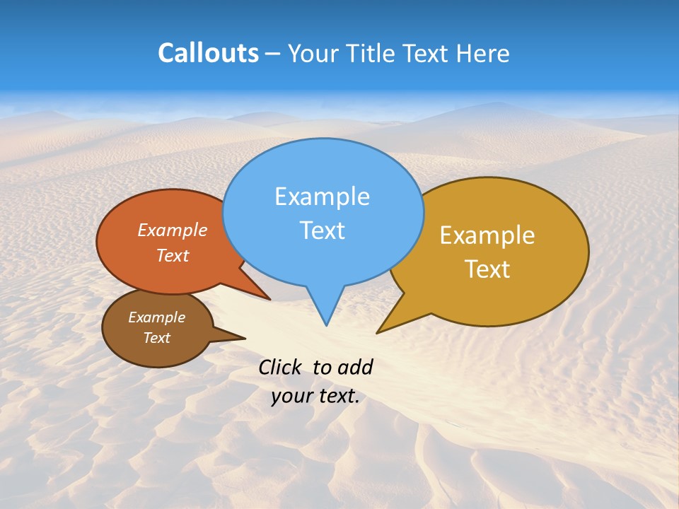 Wave Holiday Lonely PowerPoint Template