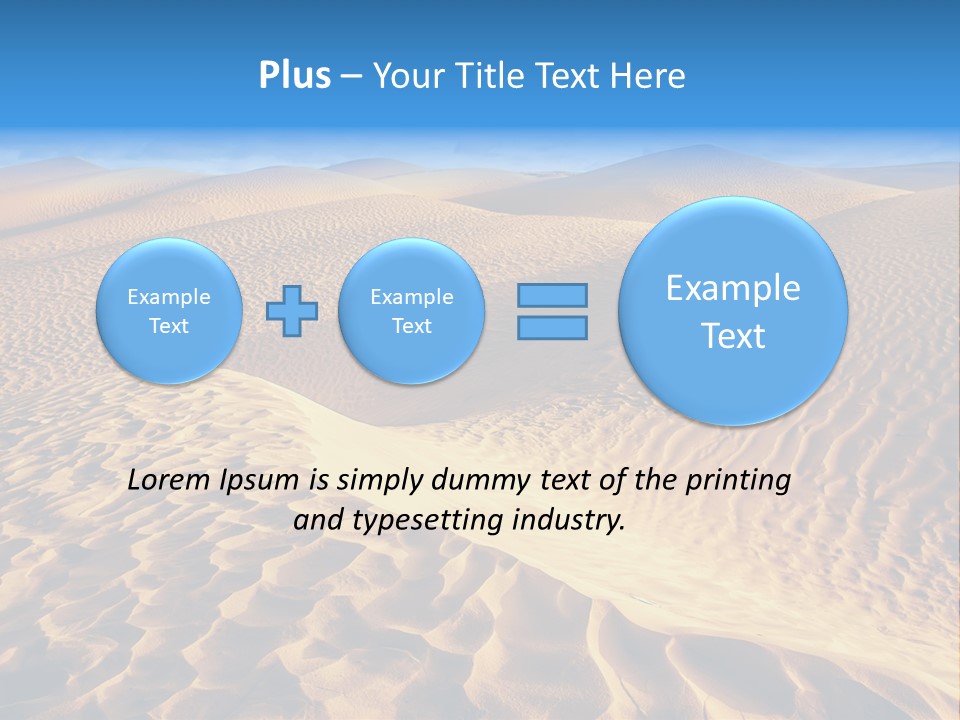 Wave Holiday Lonely PowerPoint Template