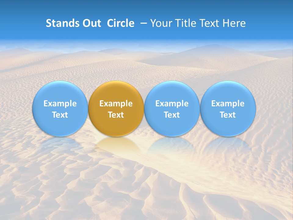 Wave Holiday Lonely PowerPoint Template