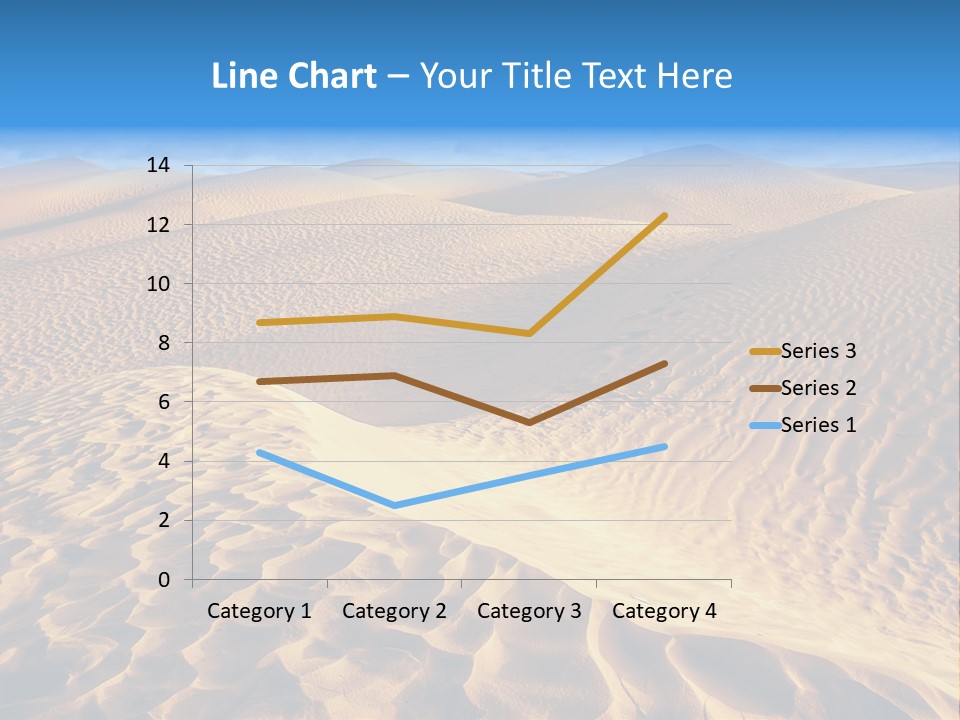 Wave Holiday Lonely PowerPoint Template
