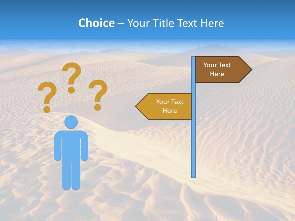 Wave Holiday Lonely PowerPoint Template